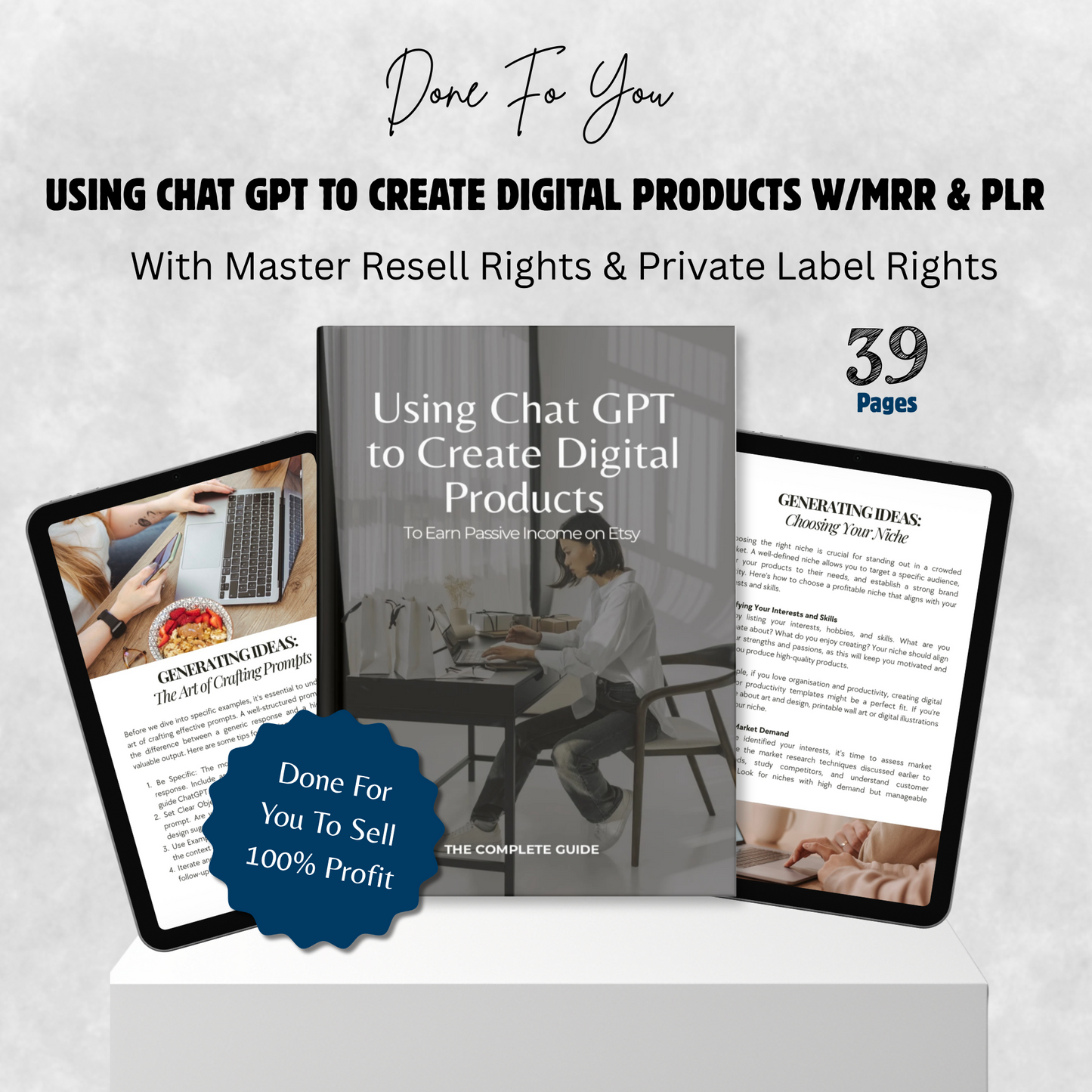 Using ChatGPT to Create Digital Products