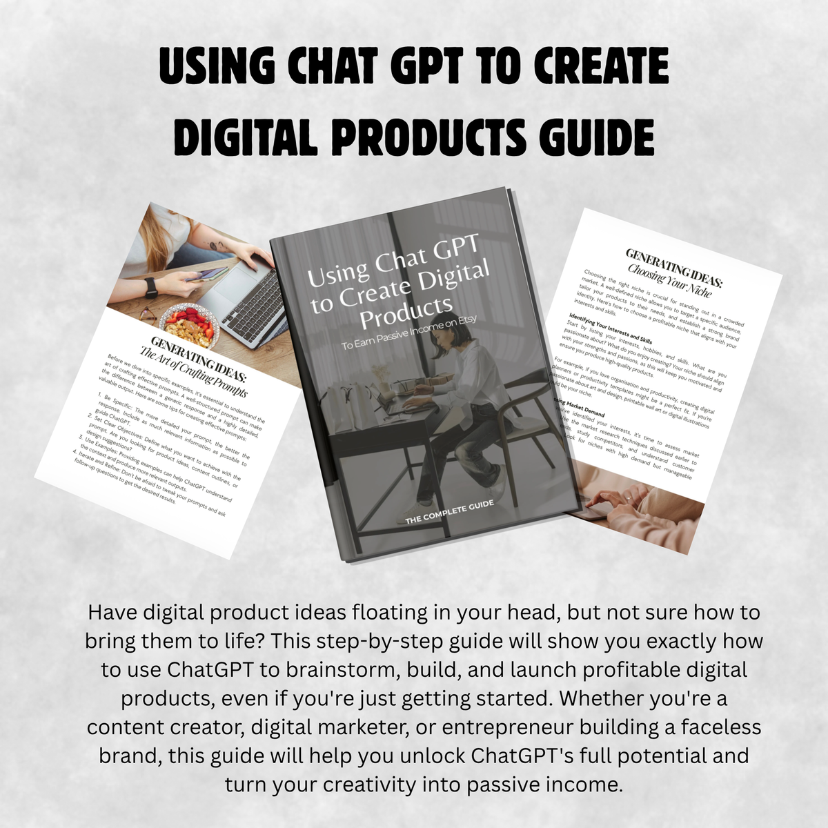 Using ChatGPT to Create Digital Products