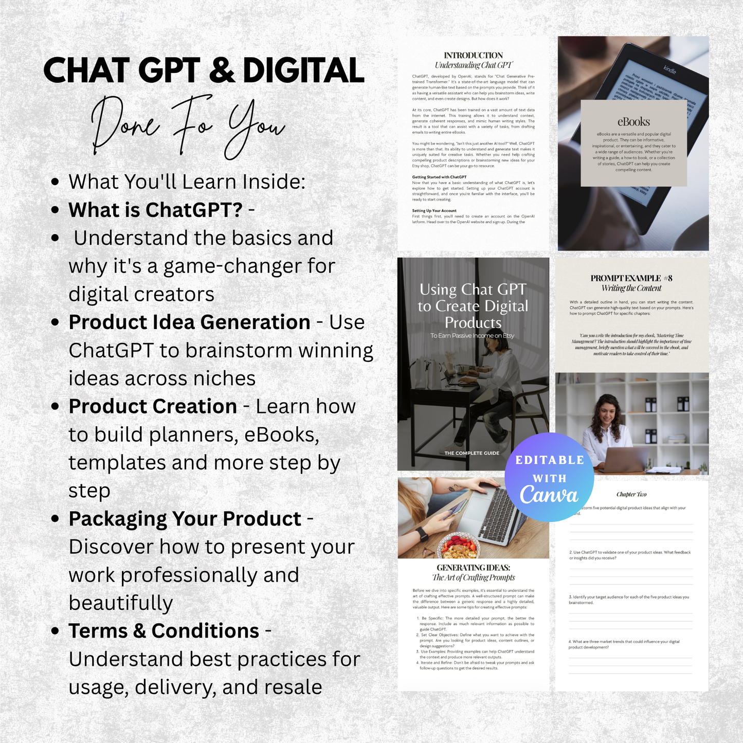 Using ChatGPT to Create Digital Products