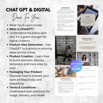 Using ChatGPT to Create Digital Products